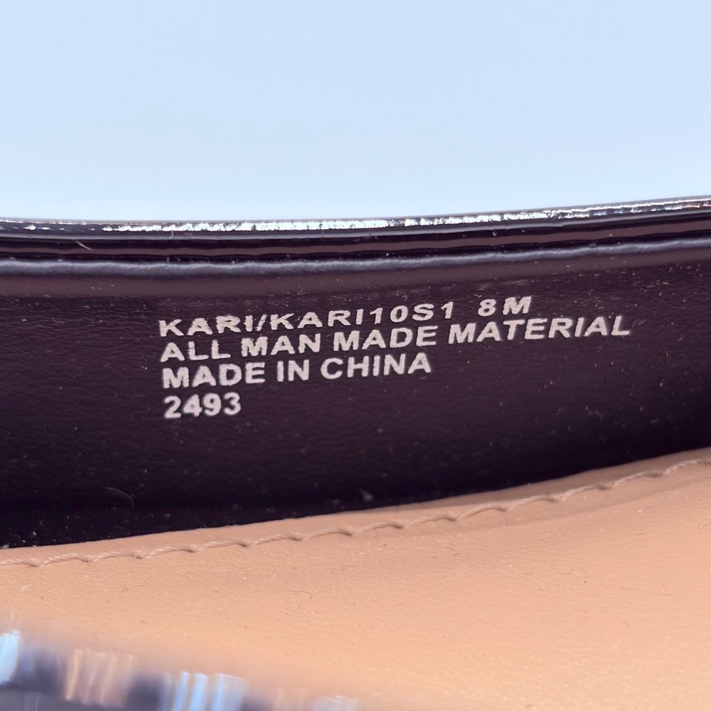 Steve Madden NWOB Kari Slingback Pump 8M Black Patent Pointed Toe Kitten Heel - Picture 8 of 8